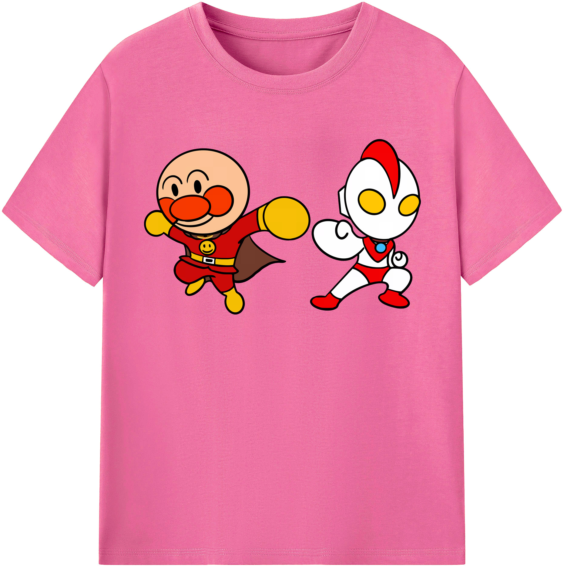 （画像用） アンパンマン Anpanman レディースカジュアルプリントTシャツ（綿100％）